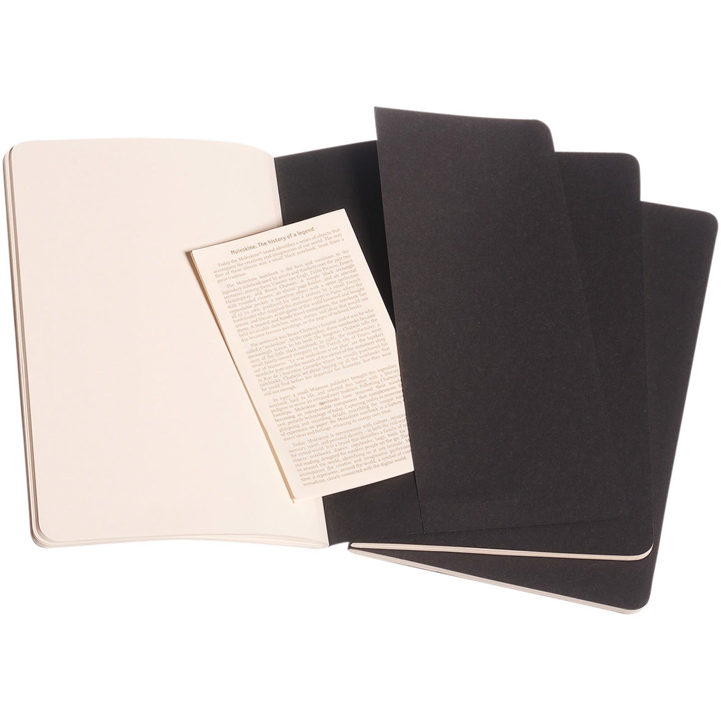 Moleskine Cahier Journal L -Set of 3 - Solid Black