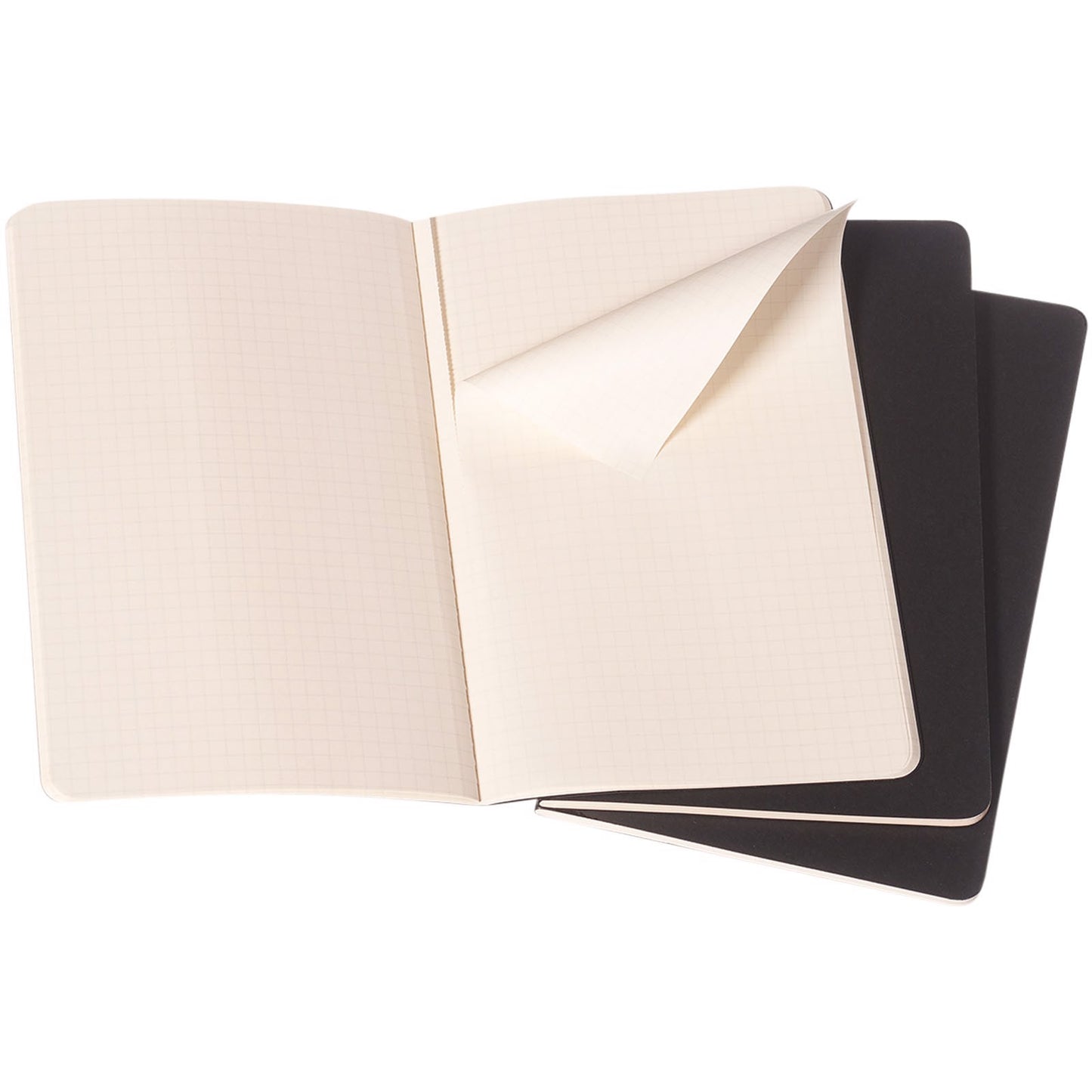 Moleskine Cahier Journal L -Set of 3 - Solid Black